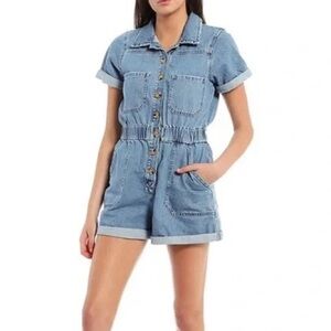 Gianni Bini Girls Denim Romper